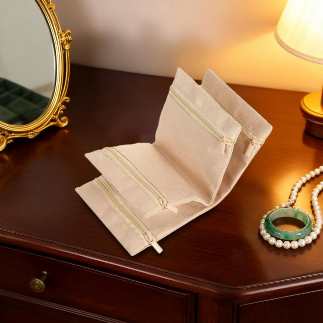 Jewelry Storage Bag Rings Earrings Bracelet Necklace Storage Pouch Foldable Zipper Closure Travel Jewelry Organizer Jewelry Storage Bag Rings Earrings Bracelet Necklace Storage Pouch Foldable Zipper Closure Travel Jewelry Organizer