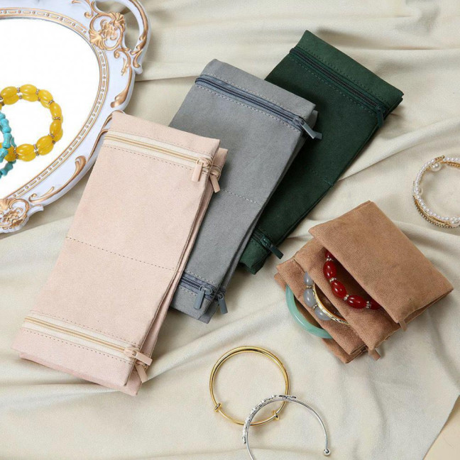 Jewelry Storage Bag Rings Earrings Bracelet Necklace Storage Pouch Foldable Zipper Closure Travel Jewelry Organizer Jewelry Storage Bag Rings Earrings Bracelet Necklace Storage Pouch Foldable Zipper Closure Travel Jewelry Organizer