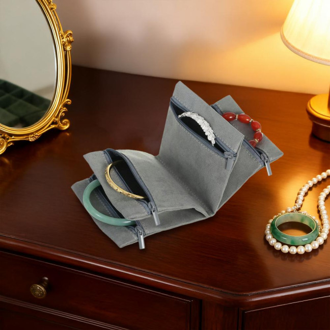Jewelry Storage Bag Rings Earrings Bracelet Necklace Storage Pouch Foldable Zipper Closure Travel Jewelry Organizer Jewelry Storage Bag Rings Earrings Bracelet Necklace Storage Pouch Foldable Zipper Closure Travel Jewelry Organizer