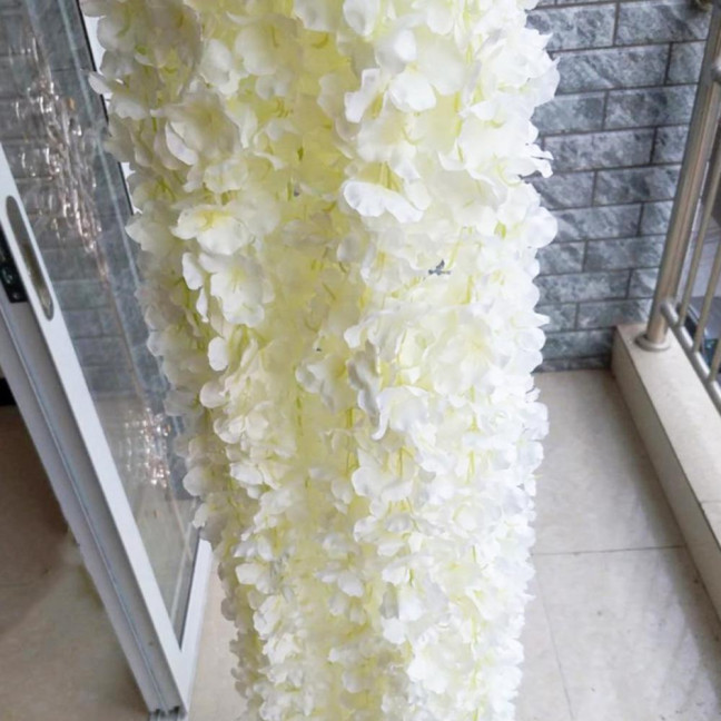 20/40Pcs 30CM Artificial Wisteria Flower Garland UV Resistant Home Wedding Party Fake Flower Garland Indoor Outdoor Hanging White Faux Bloom Decoration 20/40Pcs 30CM Artificial Wisteria Flower Garland UV Resistant Home Wedding Party Fake Flower Garland Indoor Outdoor Hanging White Faux Bloom Decoration