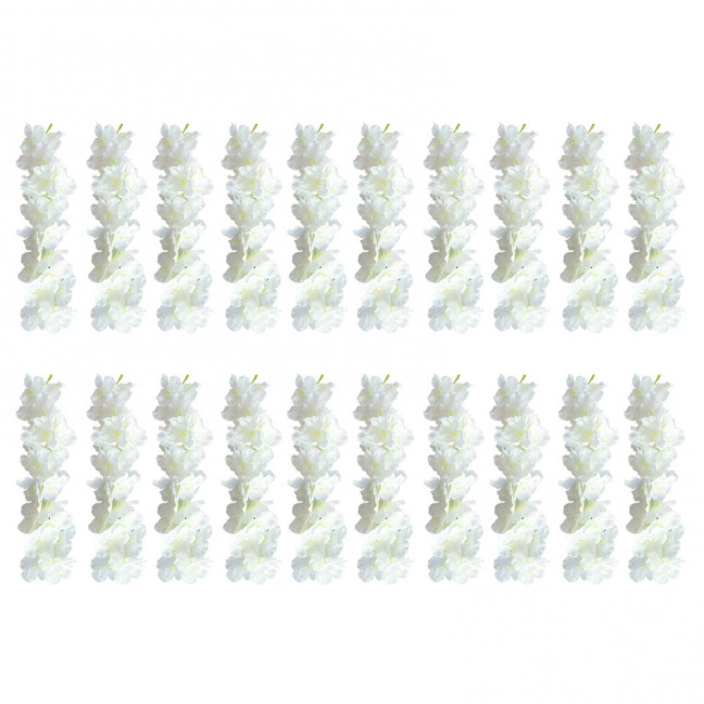 20/40Pcs 30CM Artificial Wisteria Flower Garland UV Resistant Home Wedding Party Fake Flower Garland Indoor Outdoor Hanging White Faux Bloom Decoration 20/40Pcs 30CM Artificial Wisteria Flower Garland UV Resistant Home Wedding Party Fake Flower Garland Indoor Outdoor Hanging White Faux Bloom Decoration