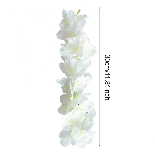 20/40Pcs 30CM Artificial Wisteria Flower Garland UV Resistant Home Wedding Party Fake Flower Garland Indoor Outdoor Hanging White Faux Bloom Decoration 20/40Pcs 30CM Artificial Wisteria Flower Garland UV Resistant Home Wedding Party Fake Flower Garland Indoor Outdoor Hanging White Faux Bloom Decoration