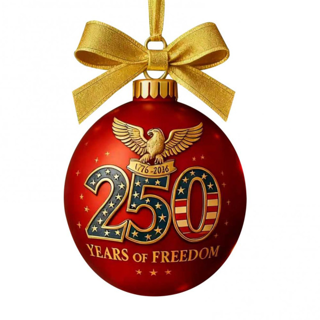 United States 250th Anniversary Ornament 250th Anniversary Acrylic Christmas Ball Ornament Patriotic Christmas Tree Hanging Decor United States 250th Anniversary Ornament 250th Anniversary Acrylic Christmas Ball Ornament Patriotic Christmas Tree Hanging Decor