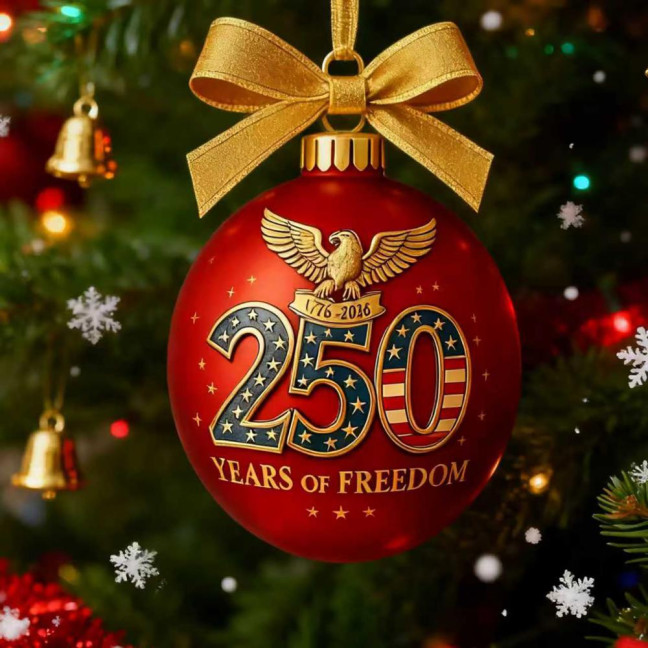 United States 250th Anniversary Ornament 250th Anniversary Acrylic Christmas Ball Ornament Patriotic Christmas Tree Hanging Decor United States 250th Anniversary Ornament 250th Anniversary Acrylic Christmas Ball Ornament Patriotic Christmas Tree Hanging Decor