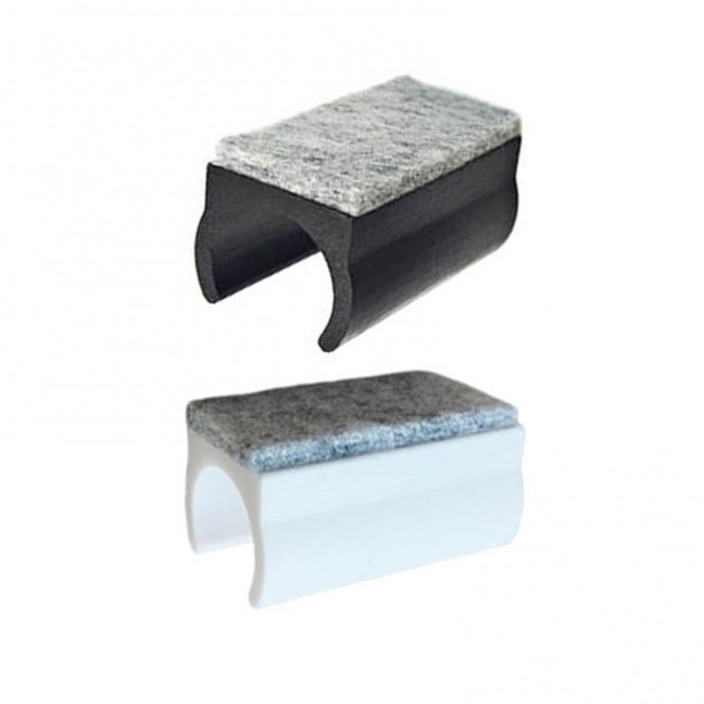 24Pcs Plastic Chair Leg Floor Protectors U Shaped Furniture Feet Caps Easy Installation Non-Slip Chair Pads 