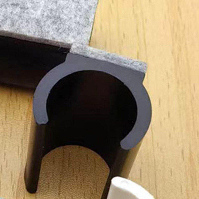 24Pcs Plastic Chair Leg Floor Protectors U Shaped Furniture Feet Caps Easy Installation Non-Slip Chair Pads 