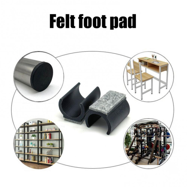 24Pcs Plastic Chair Leg Floor Protectors U Shaped Furniture Feet Caps Easy Installation Non-Slip Chair Pads 
