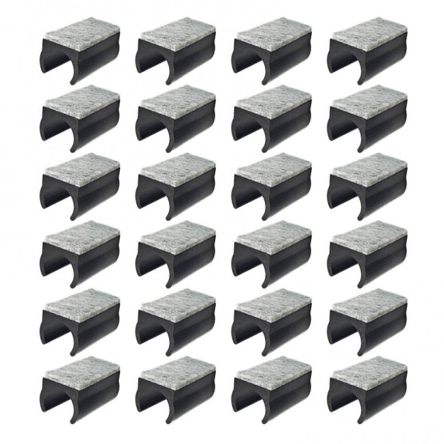 24Pcs Plastic Chair Leg Floor Protectors U Shaped Furniture Feet Caps Easy Installation Non-Slip Chair Pads 