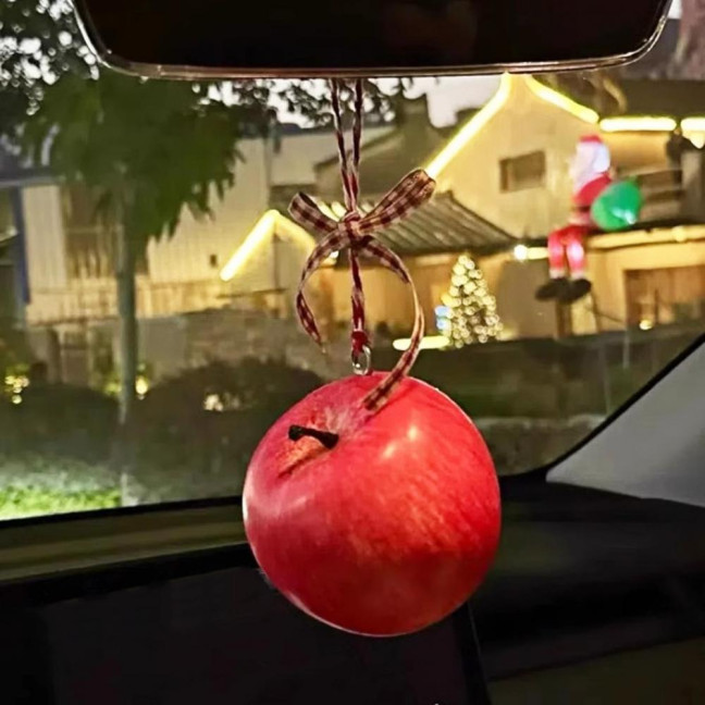Fruit Car Pendants Artificial Foam Fruits Rear Mirror Car Charm Christmas Tree Hanging Ornaments for Auto Accessory Xmas Decor Fruit Car Pendants Artificial Foam Fruits Rear Mirror Car Charm Christmas Tree Hanging Ornaments for Auto Accessory Xmas Decor