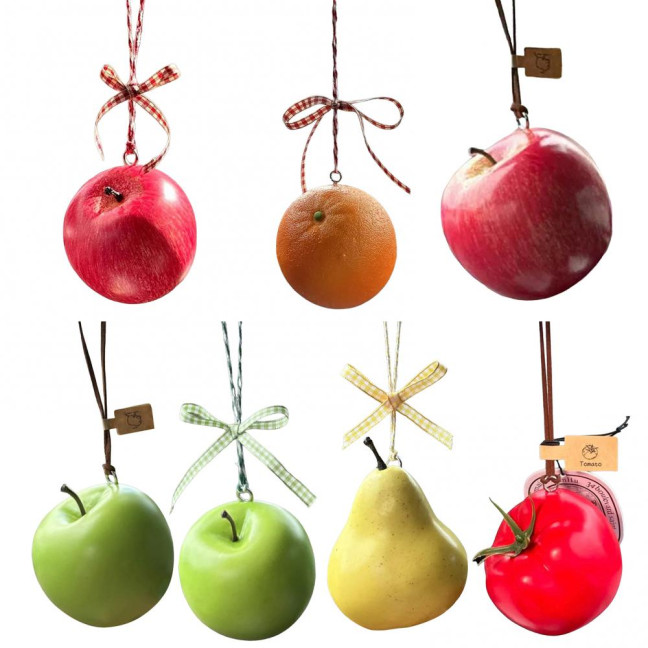Fruit Car Pendants Artificial Foam Fruits Rear Mirror Car Charm Christmas Tree Hanging Ornaments for Auto Accessory Xmas Decor Fruit Car Pendants Artificial Foam Fruits Rear Mirror Car Charm Christmas Tree Hanging Ornaments for Auto Accessory Xmas Decor