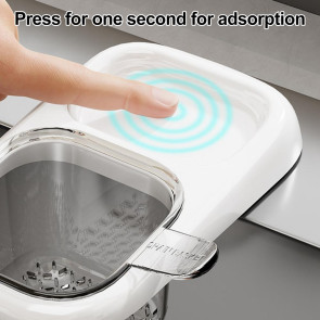 Sink Drain Strainer with Suction Cup Kitchen Sink Food Residue Catcher Basket Fine Mesh Strainer for Food Waste Leftovers