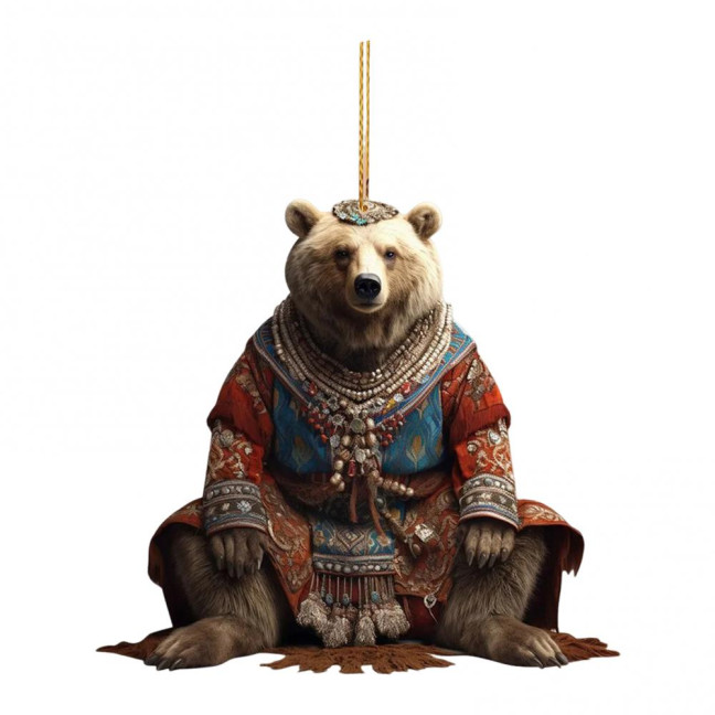 Polar Bear Christmas Ornament Cute Bear Xmas Tree Ornament 2D Acrylic Hanging Pendant for Car Interior Home Decor Polar Bear Christmas Ornament Cute Bear Xmas Tree Ornament 2D Acrylic Hanging Pendant for Car Interior Home Decor