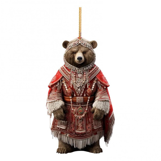 Polar Bear Christmas Ornament Cute Bear Xmas Tree Ornament 2D Acrylic Hanging Pendant for Car Interior Home Decor Polar Bear Christmas Ornament Cute Bear Xmas Tree Ornament 2D Acrylic Hanging Pendant for Car Interior Home Decor