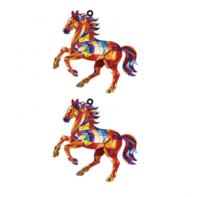 Christmas Horse Ornaments 2D Acrylic Colorful Horse Ornament for Christmas Tree Equestrian Gifts for Women Horse Lovers Christmas Horse Ornaments 2D Acrylic Colorful Horse Ornament for Christmas Tree Equestrian Gifts for Women Horse Lovers