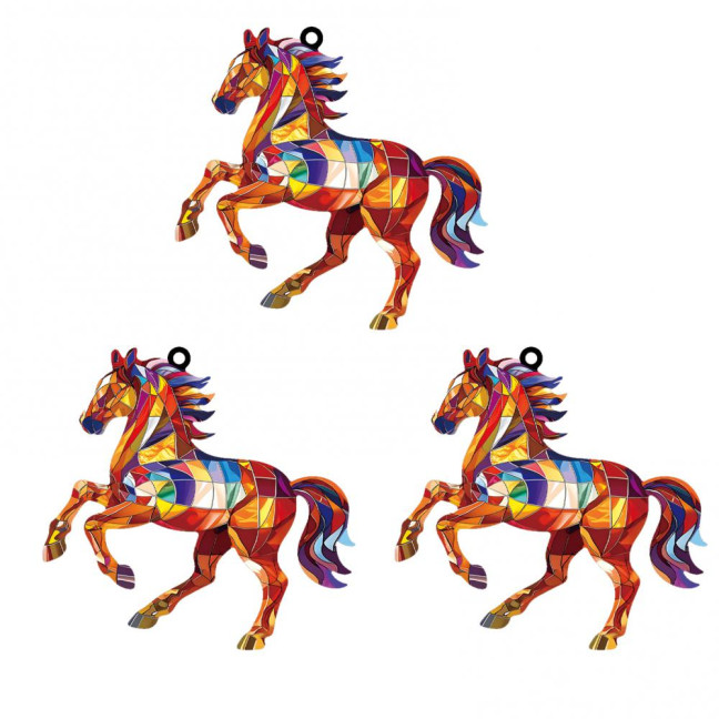 Christmas Horse Ornaments 2D Acrylic Colorful Horse Ornament for Christmas Tree Equestrian Gifts for Women Horse Lovers Christmas Horse Ornaments 2D Acrylic Colorful Horse Ornament for Christmas Tree Equestrian Gifts for Women Horse Lovers