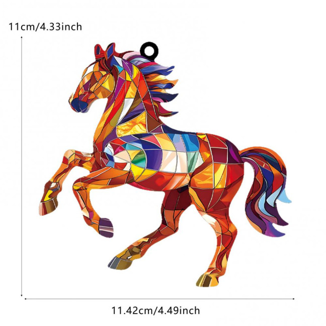 Christmas Horse Ornaments 2D Acrylic Colorful Horse Ornament for Christmas Tree Equestrian Gifts for Women Horse Lovers Christmas Horse Ornaments 2D Acrylic Colorful Horse Ornament for Christmas Tree Equestrian Gifts for Women Horse Lovers