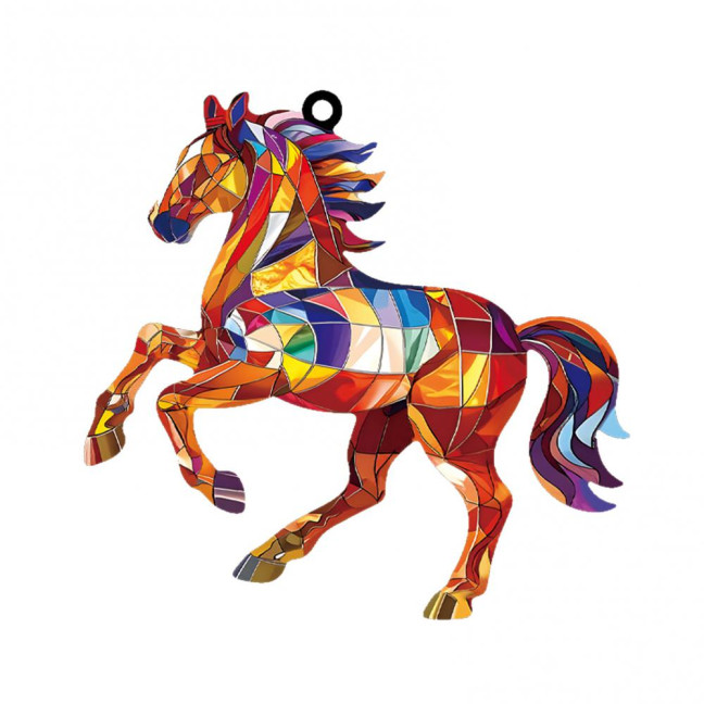 Christmas Horse Ornaments 2D Acrylic Colorful Horse Ornament for Christmas Tree Equestrian Gifts for Women Horse Lovers Christmas Horse Ornaments 2D Acrylic Colorful Horse Ornament for Christmas Tree Equestrian Gifts for Women Horse Lovers