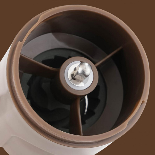 Manual Coffee Grinder Adjustable Smooth Grinding Coffee Mill with Clear Powder Container Portable Hand Crank Mill for Washing Coarse to Fine Grounds 