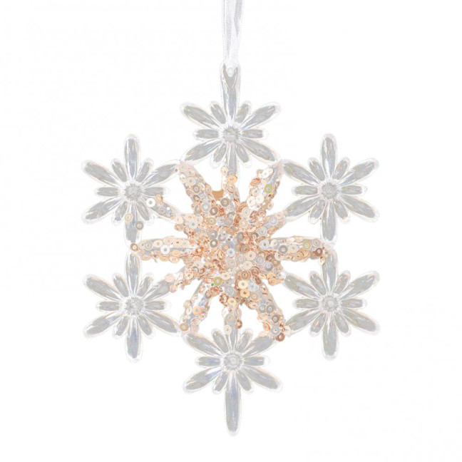 Christmas Ornament Glitter Sequin Transparent Snowflake Ballet Dancer Hanging Ornament Holiday Decor Christmas Ornament Glitter Sequin Transparent Snowflake Ballet Dancer Hanging Ornament Holiday Decor