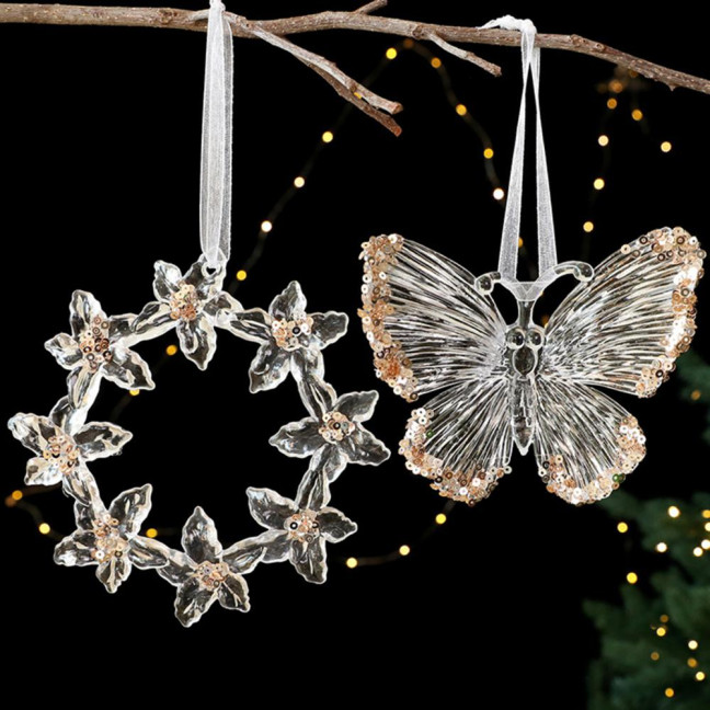 Christmas Ornament Glitter Sequin Transparent Snowflake Ballet Dancer Hanging Ornament Holiday Decor Christmas Ornament Glitter Sequin Transparent Snowflake Ballet Dancer Hanging Ornament Holiday Decor