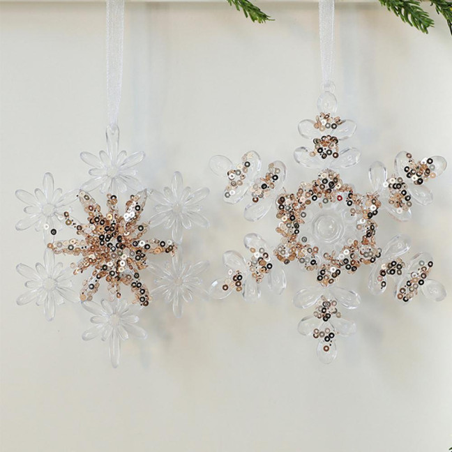 Christmas Ornament Glitter Sequin Transparent Snowflake Ballet Dancer Hanging Ornament Holiday Decor Christmas Ornament Glitter Sequin Transparent Snowflake Ballet Dancer Hanging Ornament Holiday Decor