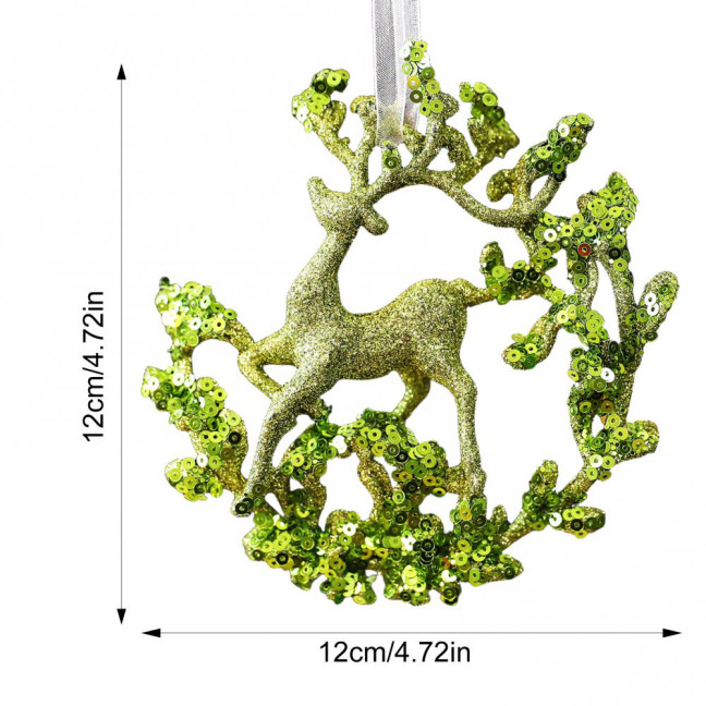 Glitter Christmas Ornaments Green Sequined Butterfly/Star/Reindeer Xmas Tree Hanging Decorations for Xmas Tree Holiday Home Party Decor Glitter Christmas Ornaments Green Sequined Butterfly/Star/Reindeer Xmas Tree Hanging Decorations for Xmas Tree Holiday Home Party Decor