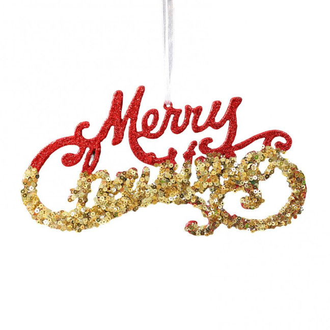 Glitter Sequined Christmas Ornament Red Snowflake/Butterfly/Star/Reindeer/Ballerina Hanging Decoration for Xmas Tree Doors Windows Walls Holiday Home Decor