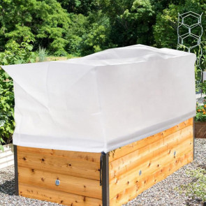Rectangular Planter Box Cover Winter Freeze Protection Cover with Drawstring Planter Box Frost Protection Cover for Raised Bed Outdoor Plants 