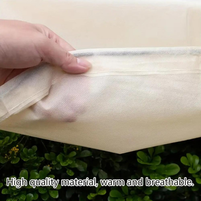 Rectangular Planter Box Cover Winter Freeze Protection Cover with Drawstring Planter Box Frost Protection Cover for Raised Bed Outdoor Plants 