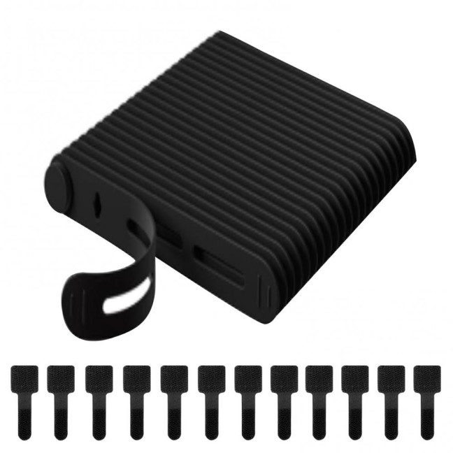 20Pcs Data Cable Ties Waterproof Elastic Clear Marking Cable Ties Lightweight Cord Organizers with Logo Patches Wire Processors 20Pcs Data Cable Ties Waterproof Elastic Clear Marking Cable Ties Lightweight Cord Organizers with Logo Patches Wire Processors