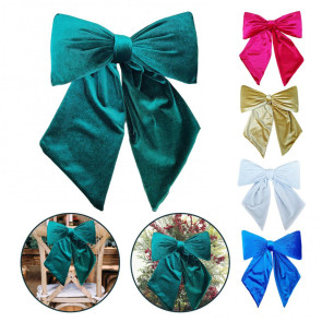 Velvet Bow Christmas Tree Decor Wedding Door Window Decoration Festive Home Accent for Holiday Celebrations