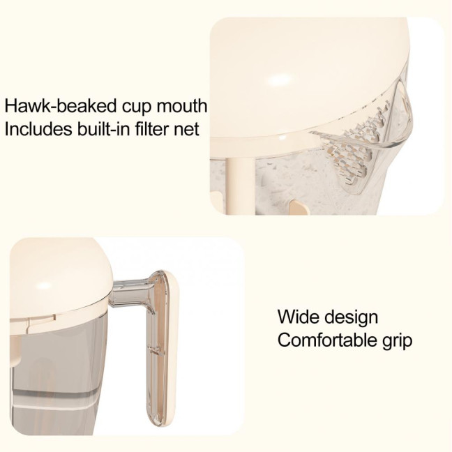 Egg Whisk Cup Manual Hand-Pressed Drinks Mug Pre-Meal Preparation Portable Leftovers Egg Mixer Cup Pre-meal Preparation Tool