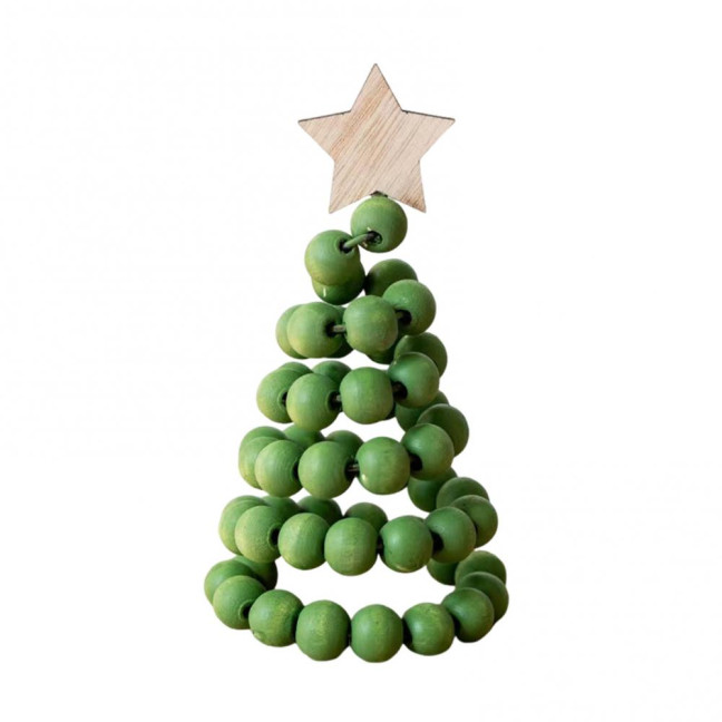 Christmas Tree Desktop Ornament Nordic Style Artificial Swivel Beads Top Star Small Artificial Tree Festive Holiday Decoration