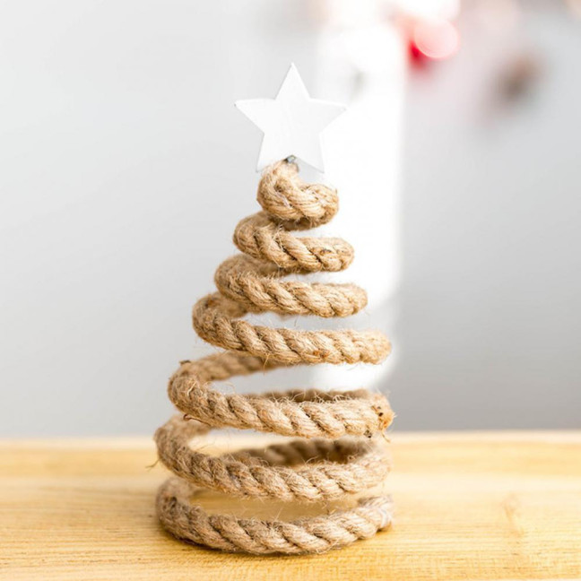 Christmas Tree Desktop Ornament Nordic Style Artificial Swivel Beads Top Star Small Artificial Tree Festive Holiday Decoration