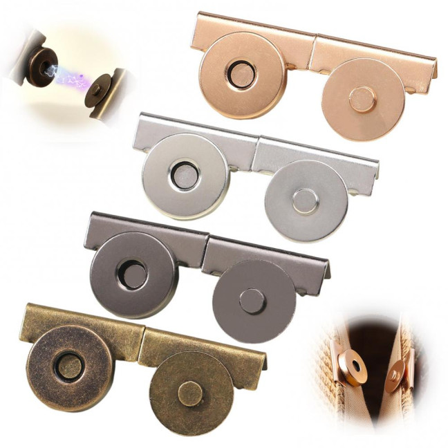 10 Pairs Magnetic Snaps No-sew Snap Buttons Bags Closures Snap Fasteners for Purses Totes Clothing DIY Crafts Leather Goods