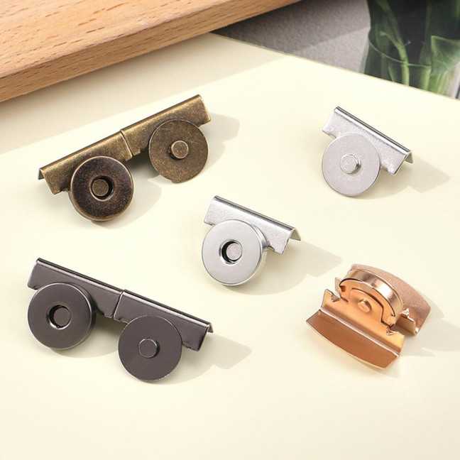 10 Pairs Magnetic Snaps No-sew Snap Buttons Bags Closures Snap Fasteners for Purses Totes Clothing DIY Crafts Leather Goods