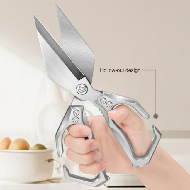 Kitchen Scissors Stainless Steel Blades Multifunctional Shears Heavy Duty Cooking Scissors with Ergonomic Grip