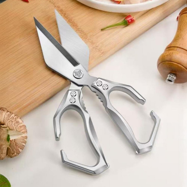 Kitchen Scissors Stainless Steel Blades Multifunctional Shears Heavy Duty Cooking Scissors with Ergonomic Grip
