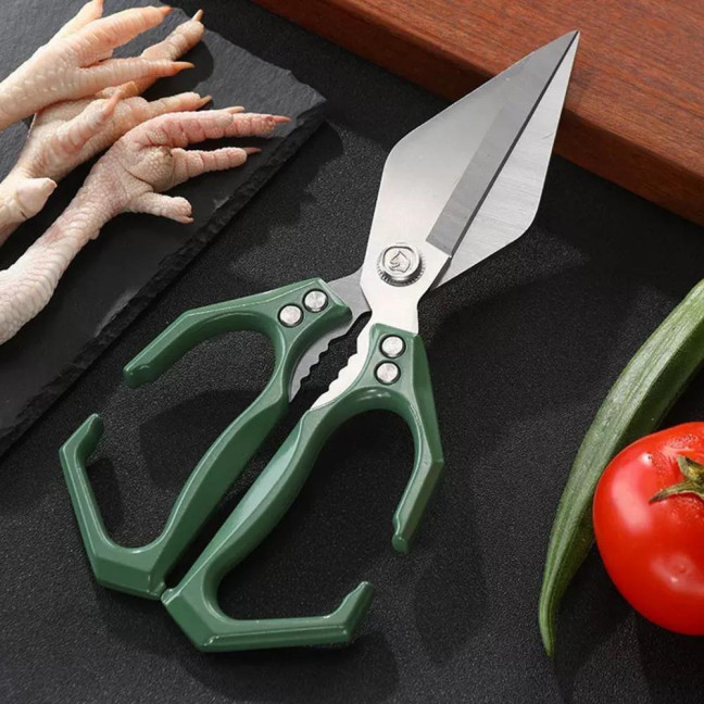 Kitchen Scissors Stainless Steel Blades Multifunctional Shears Heavy Duty Cooking Scissors with Ergonomic Grip