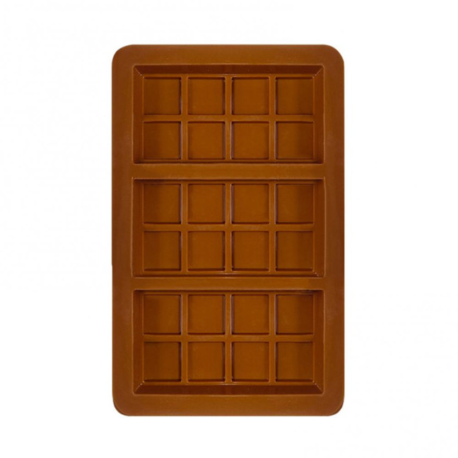 Silicone Chocolate Mold 8/12/24-Cavity Square Baking Molds for Waffles Easy Release Clean Kitchen Essential
