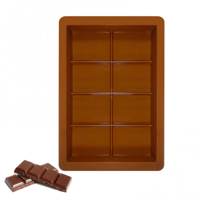 Silicone Chocolate Mold 8/12/24-Cavity Square Baking Molds for Waffles Easy Release Clean Kitchen Essential