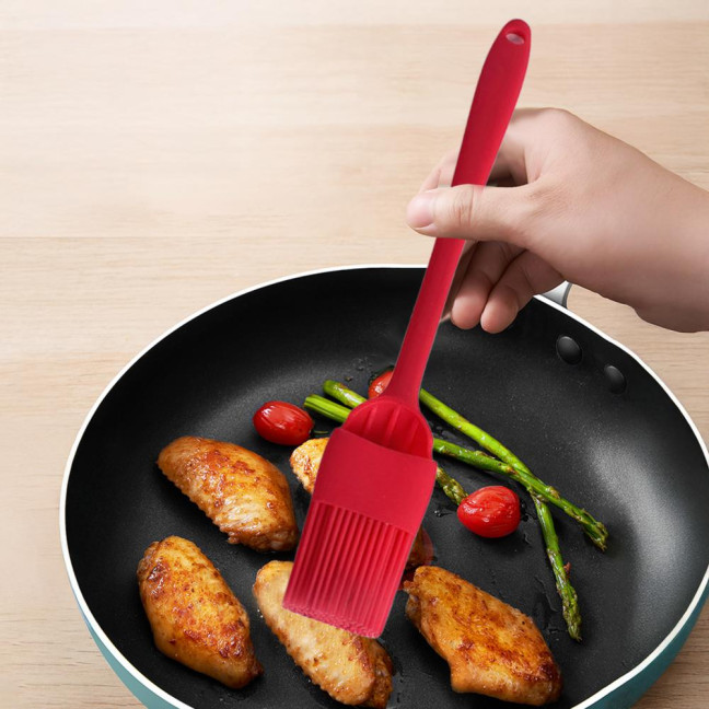 6Pcs Silicone Oil Brush Set Heat Resistant Basting Brushes for Cooking Baking Grilling BPA-Free Oil Applicator Pastry Brush for Sauce Marinade Meat Glazing BBQ 