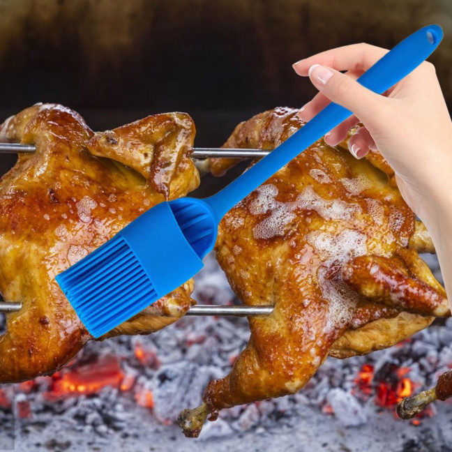 6Pcs Silicone Oil Brush Set Heat Resistant Basting Brushes for Cooking Baking Grilling BPA-Free Oil Applicator Pastry Brush for Sauce Marinade Meat Glazing BBQ 