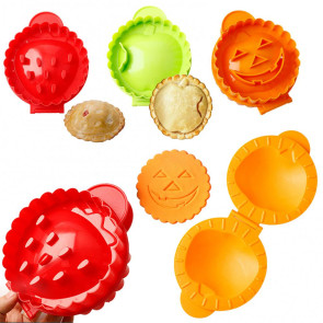 Apples Pie Mold Plastic Pastry Cutters for Mini Hand Pies Fall-Themed Dough Presser Pocket Pie Molds for Homemade Baking And Gifts