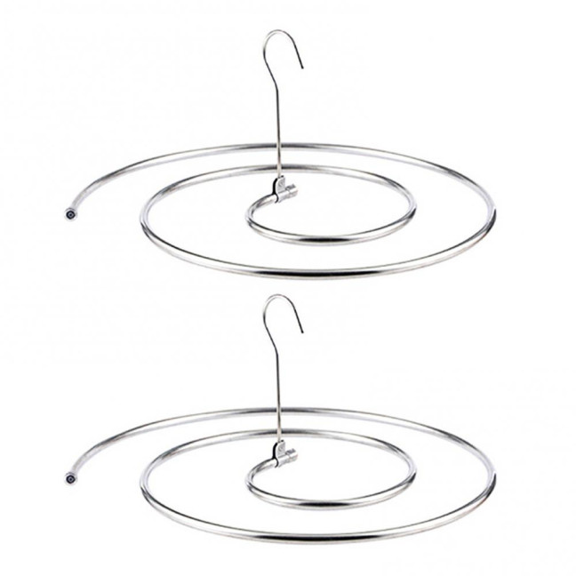 1/2/3Pcs Stainless Steel Spiral Drying Rack Laundry Quilts Blankets Space-Saving Metal Hanger Indoor Outdoor Clothes Stand