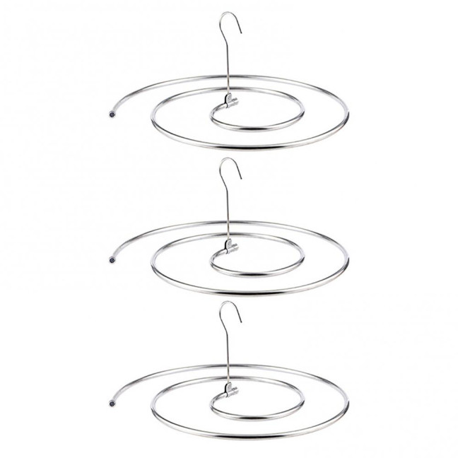 1/2/3Pcs Stainless Steel Spiral Drying Rack Laundry Quilts Blankets Space-Saving Metal Hanger Indoor Outdoor Clothes Stand