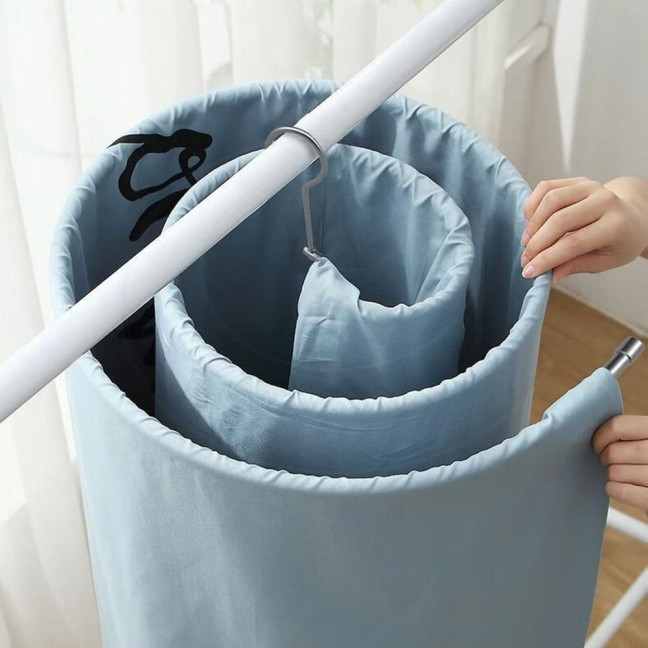 1/2/3Pcs Stainless Steel Spiral Drying Rack Laundry Quilts Blankets Space-Saving Metal Hanger Indoor Outdoor Clothes Stand