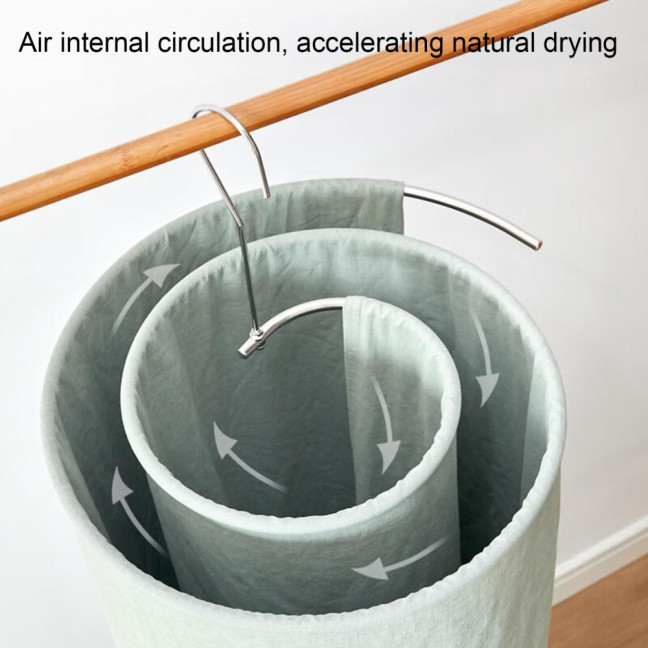 1/2/3Pcs Stainless Steel Spiral Drying Rack Laundry Quilts Blankets Space-Saving Metal Hanger Indoor Outdoor Clothes Stand