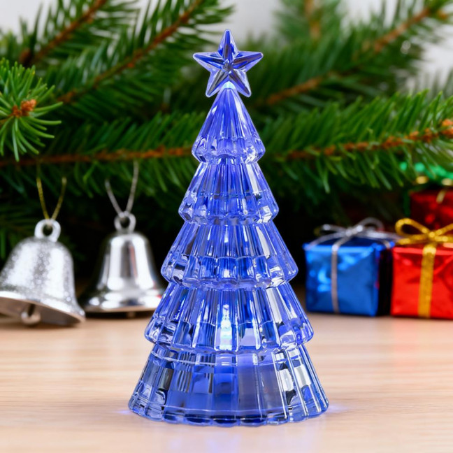 Christmas Tree Night Light Decoration Mini Xmas Tree Decorative Lamp Battery Powered 3D Tree LED Table Light Home Office Holiday Party Ornament 