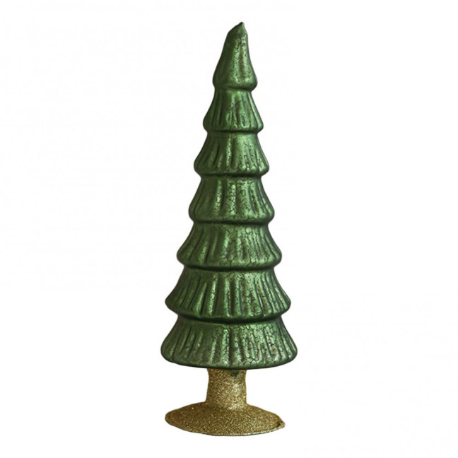 Glitter Christmas Tree Table Lamp LED Light-Up Decoration with Star Topper Festive Centerpiece for Home & Office Decor 